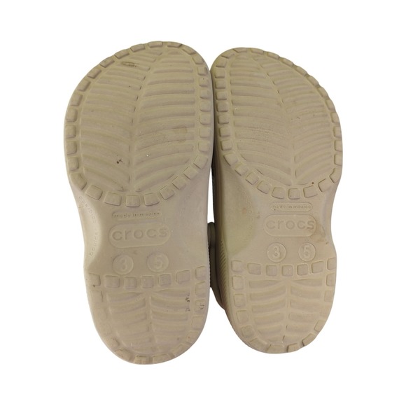 Crocs Classic Clog‎ Women's Size 5 Beige Sand Casual Comfort Slip On Shoes Army - Picture 7 of 8